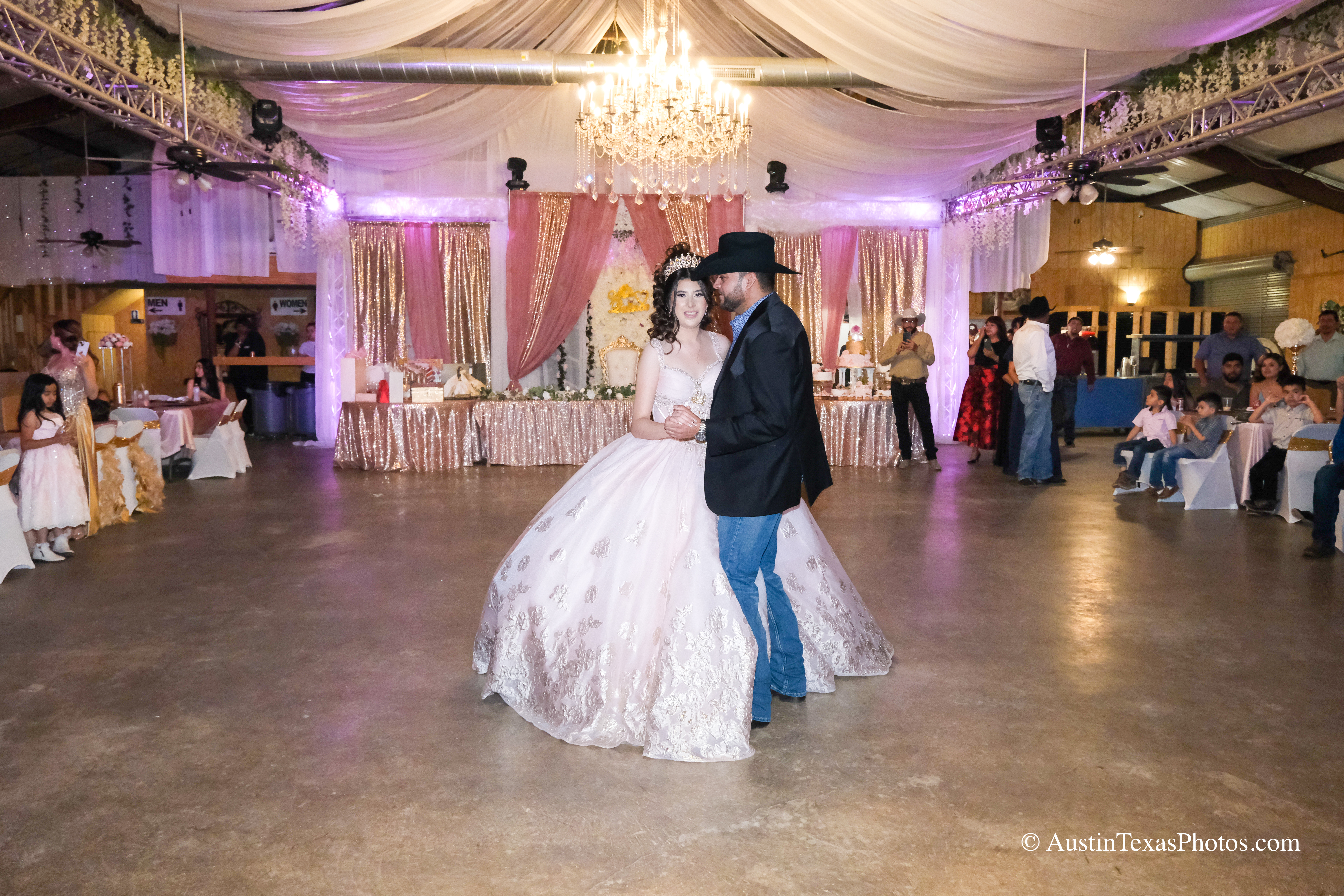 Father-daughter moment